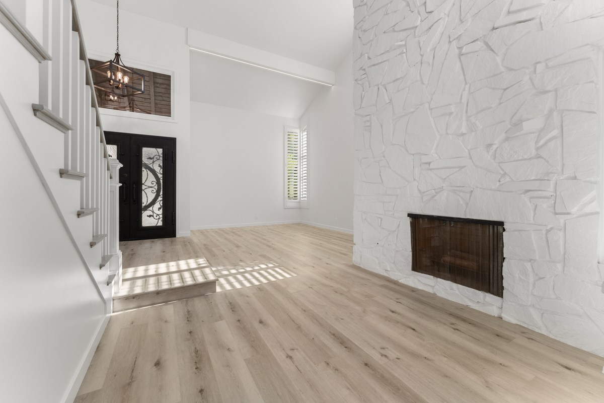 the first fireplace in the sitting room.